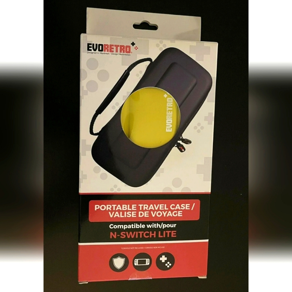 EVORETRO Nintendo Switch-Lite Travel Case YELLOW New Open Box
